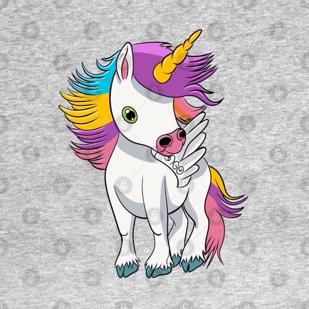 Rainbow Carousel Unicorn by Ms. MillieLeeHarper